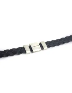 Pulsera Trenzada del FC Barcelona Negra 2