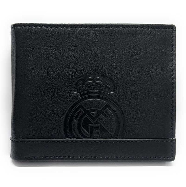 Cartera Americana del Real Madrid Estadio en Piel Negro