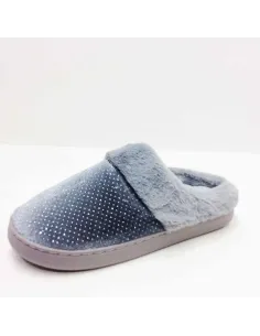 Zapatilla casa mujer con Brillo abiertas detras 2