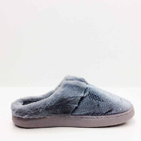 Zapatilla casa mujer con Brillo abiertas detras