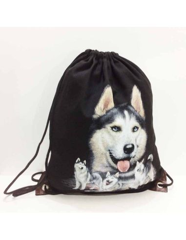 Nueva Mochila saco decorada con Lobos