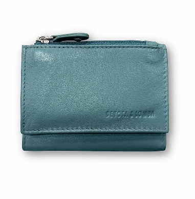 Mini Monedero billetero Tarjetero D&L Azul