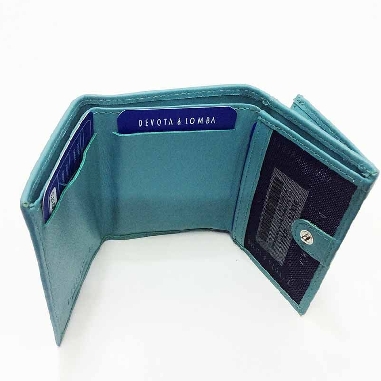 Mini Monedero billetero Tarjetero D&L Azul