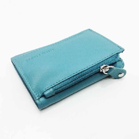 Mini Monedero billetero Tarjetero D&L Azul