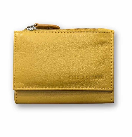 Mini Monedero billetero Tarjetero D&L Mostaza