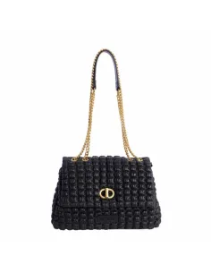 Bolso bandolera con solapa para mujer AMICHI Noe en Negro