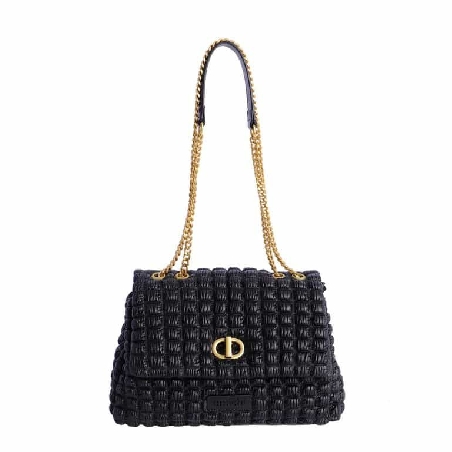 Bolso bandolera con solapa para mujer AMICHI Noe en Negro