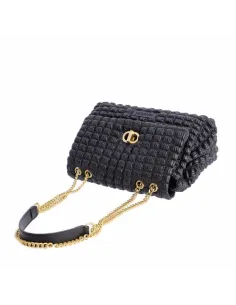 Bolso bandolera con solapa para mujer AMICHI Noe en Negro 2