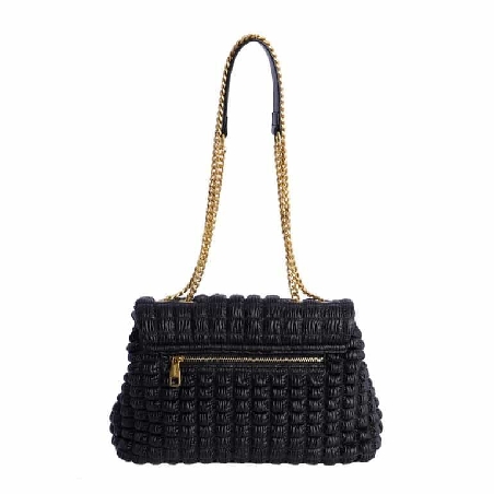 Bolso bandolera con solapa para mujer AMICHI Noe en Negro