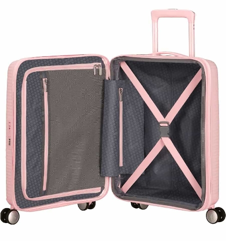 Maleta American Tourister Soundbox Pastel Pink Cabina
