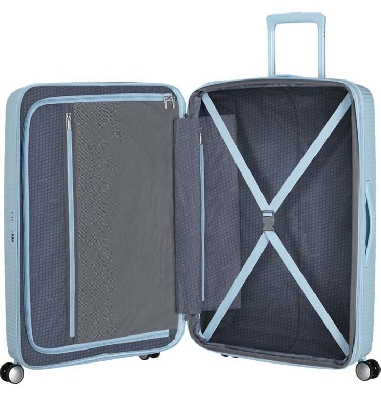 Maleta grande American Tourister Soundbox Pastel Blue