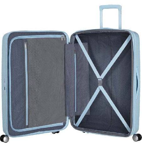 Maleta grande American Tourister Soundbox Pastel Blue