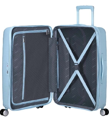 Maleta mediana American Tourister Soundbox Pastel Blue