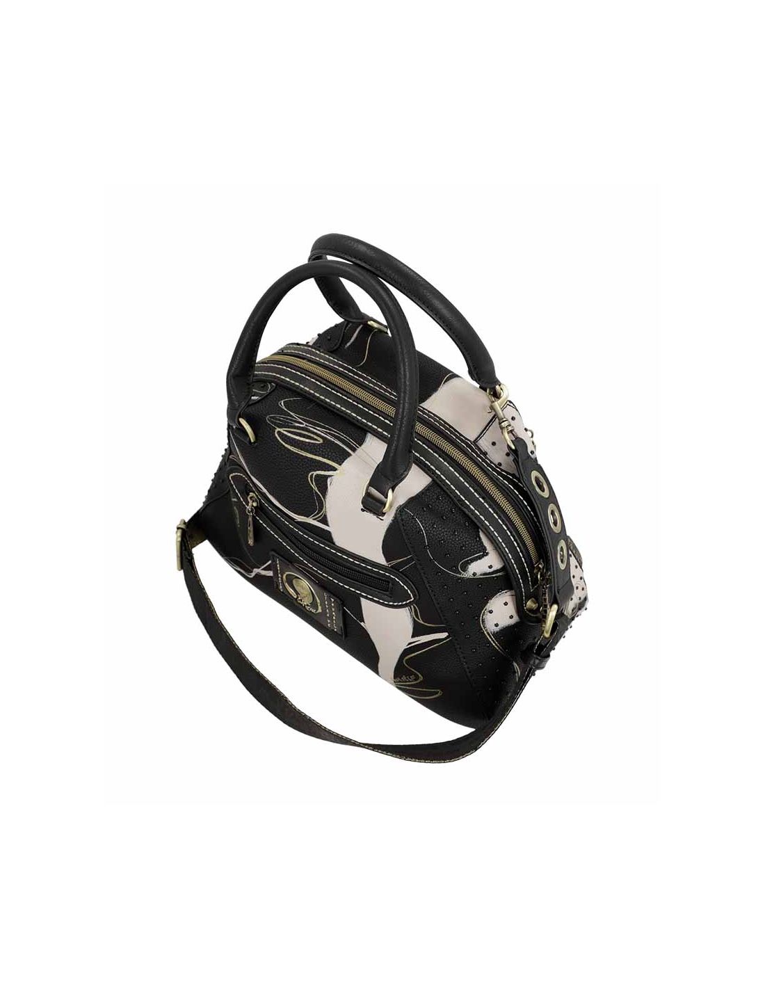 Bolso de asas grande negro Shōen – Anekke