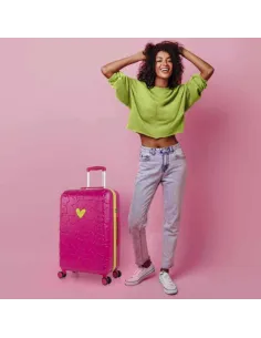 Maleta de Agatha Ruiz de la Prada Iconic Mediana Fucsia 2