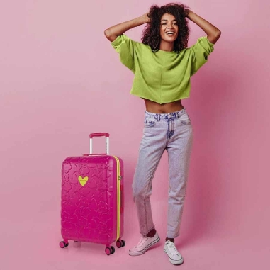 Maleta de Agatha Ruiz de la Prada Iconic Mediana Fucsia