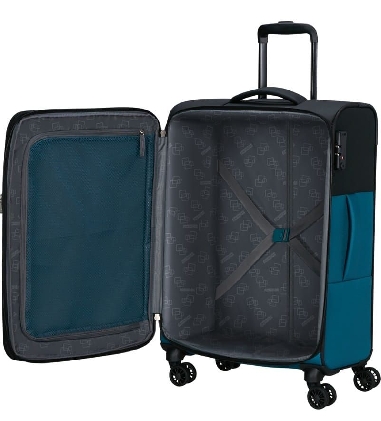 Maleta American Tourister Daring Dash mediana Black Blue