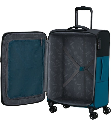 Maleta American Tourister Daring Dash mediana Black Blue