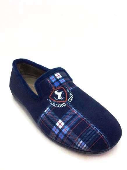 Zapatillas casa hombre cerradas Azules