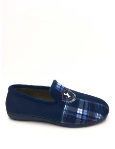 Zapatillas casa hombre cerradas Azules 2