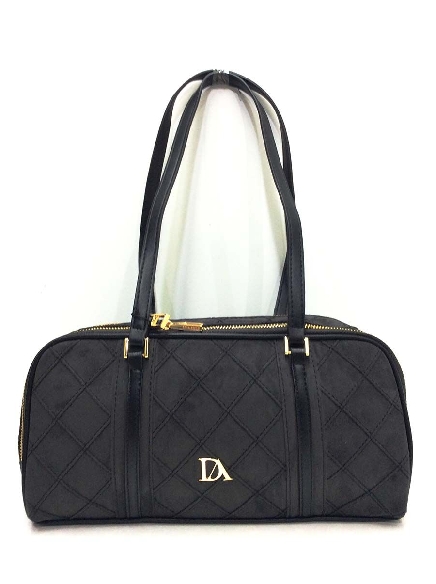Bolso mujer Bowling Don algodon en Negro Antelina