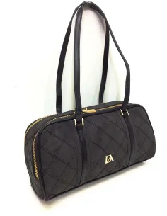 Bolso mujer Bowling Don algodon en Negro Antelina 2