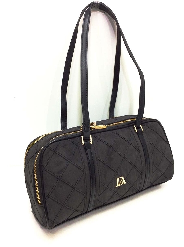 Bolso mujer Bowling Don algodon en Negro Antelina