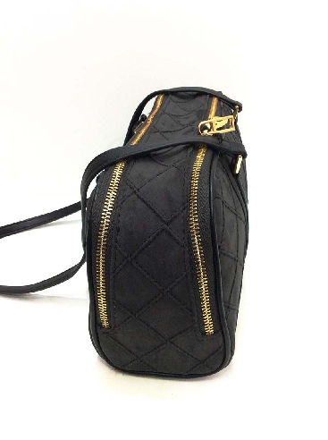 Bolso mujer Bowling Don algodon en Negro Antelina