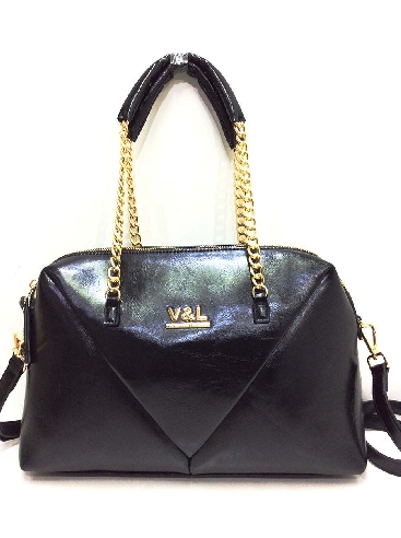 Bolso bowling mujer V&L Aria Negro