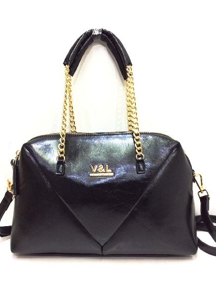 Bolso bowling mujer V&L Aria Negro