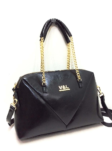 Bolso bowling mujer V&L Aria Negro