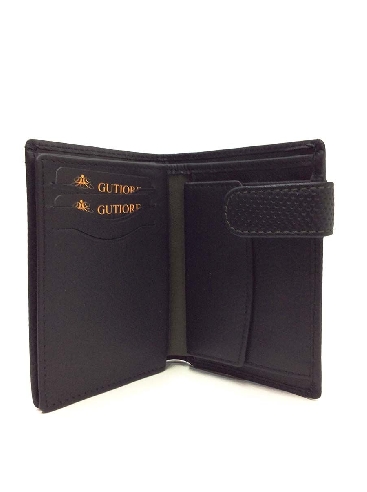 Billetera hombre piel gutiore Tauro con Monedero