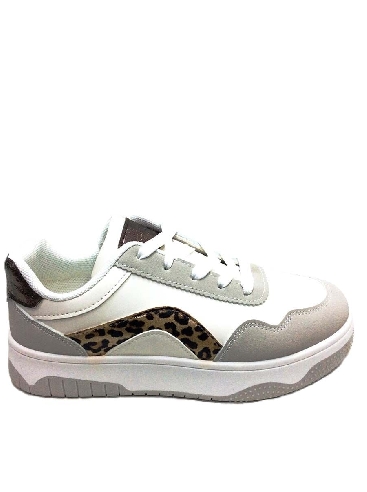 Deportivas mujer vestir Blancas Animal print