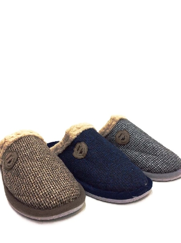 Zapatillas casa Hombre Abiertas Cuadritos