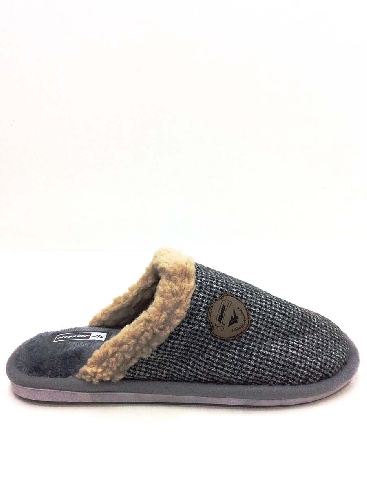 Zapatillas casa Hombre Abiertas Cuadritos