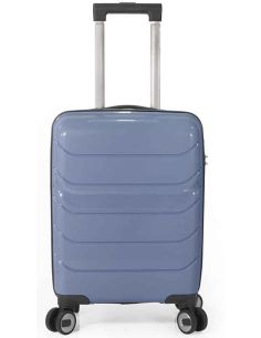comprar maleta de cabina rígida de Skpa-t en color azul con lunares