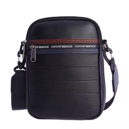 Bolso hombre de Coronel Tapiocca Negro Piel Sintética