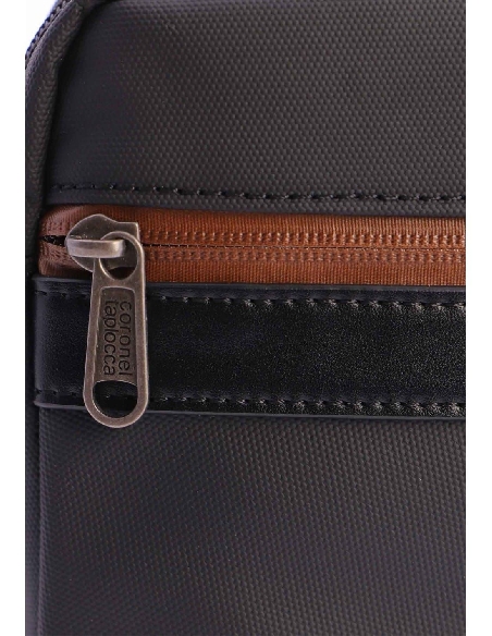 Bolso hombre de Coronel Tapiocca Microfibra Negro