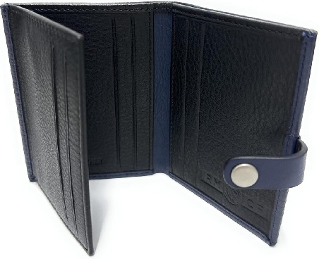 Mini Cartera del Real Madrid Champions en Piel Azul