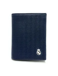 Billetera del Real Madrid Champions en Piel Azul