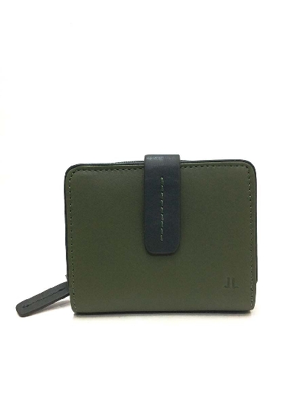 Cartera Mujer piel JL en Verde Marmol