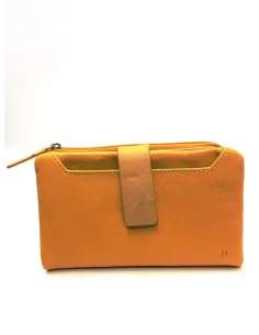 Cartera monedero Mujer piel JL Mostaza Oporto