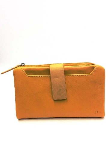 Cartera monedero Mujer piel JL Mostaza Oporto