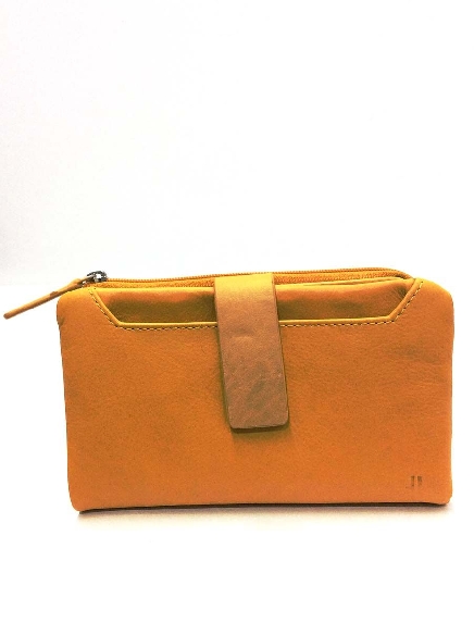 Cartera monedero Mujer piel JL Mostaza Oporto