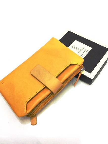 Cartera monedero Mujer piel JL Mostaza Oporto