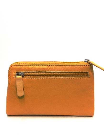 Cartera monedero Mujer piel JL Mostaza Oporto
