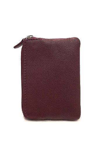 Monedero Tarjetero con Billetero Rojo de JL Piel