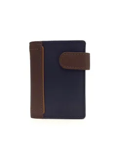 Mini Cartera hombre Piel Lisboa combinada con Monedero