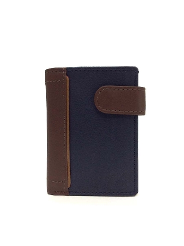 Mini Cartera hombre Piel Lisboa combinada con Monedero