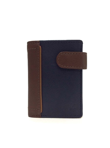 Mini Cartera hombre Piel Lisboa combinada con Monedero